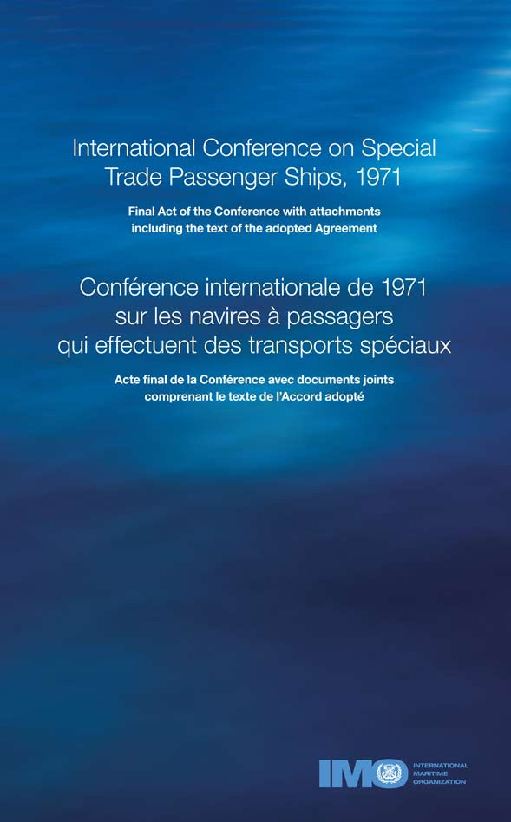 Conférence internationale de 1971 sur les navires à passagers que effectuent des transports spéciaux