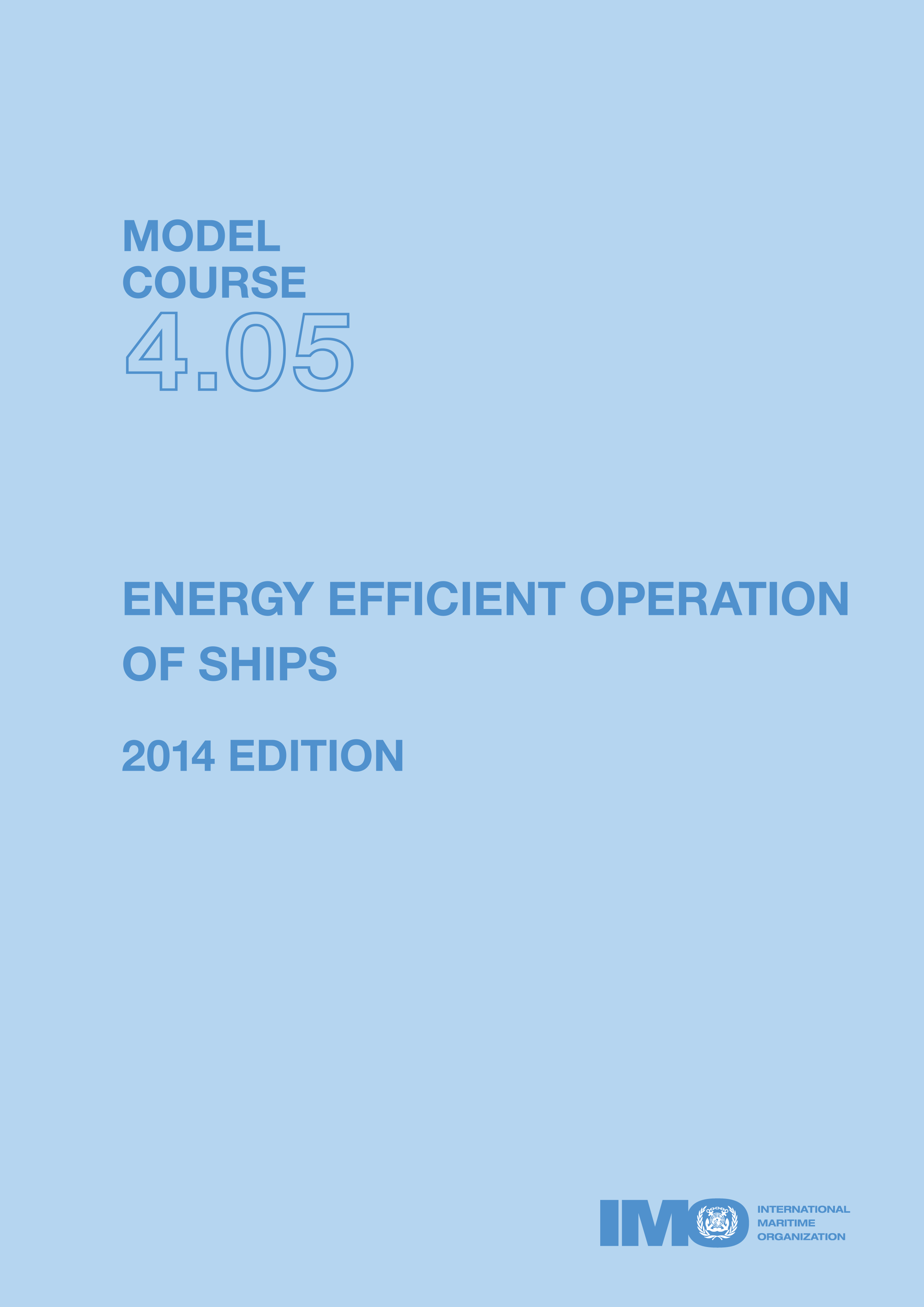 Energy Efficient Operation of Ships